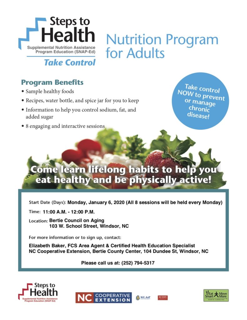 Steps to Health flyer