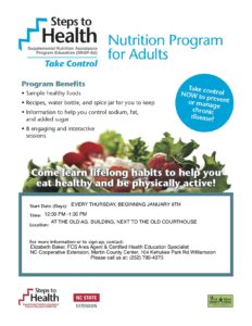Steps to Health flyer