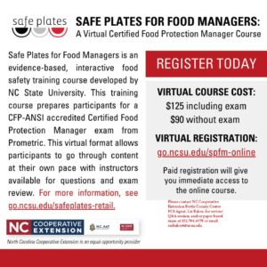 Cover photo for Safe Plates for Food Managers