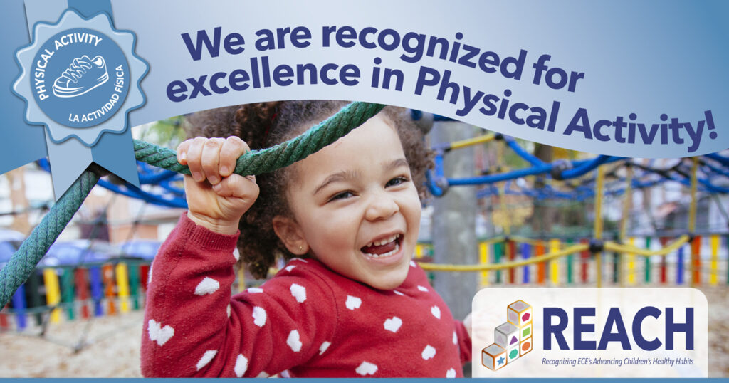 We are recognized for excellence in Physical Activity.