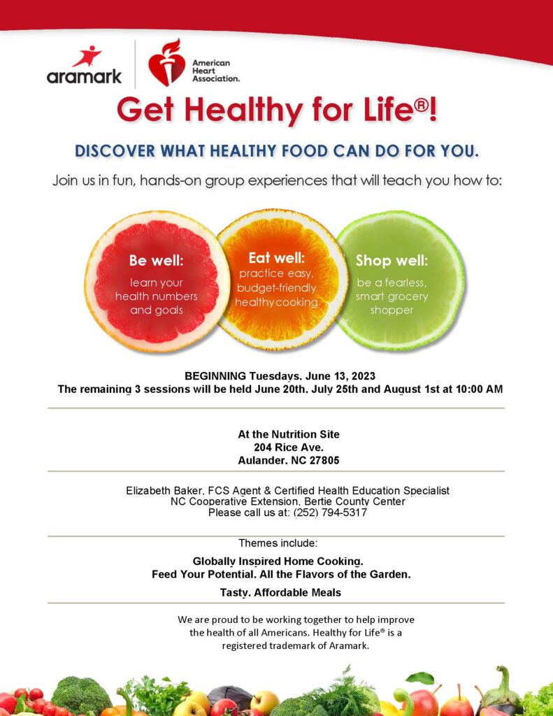 Get Healthy for Life! event poster