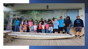 a group photo of the children who participated in River Day