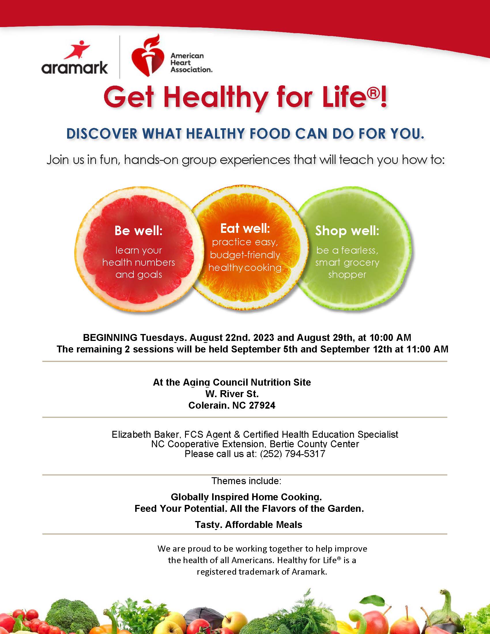 Get Healthy for Life Flyer