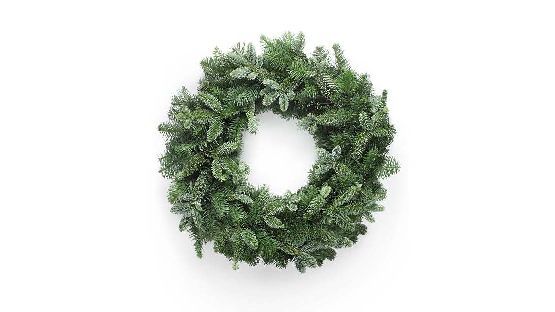 Plain evergreen wreath
