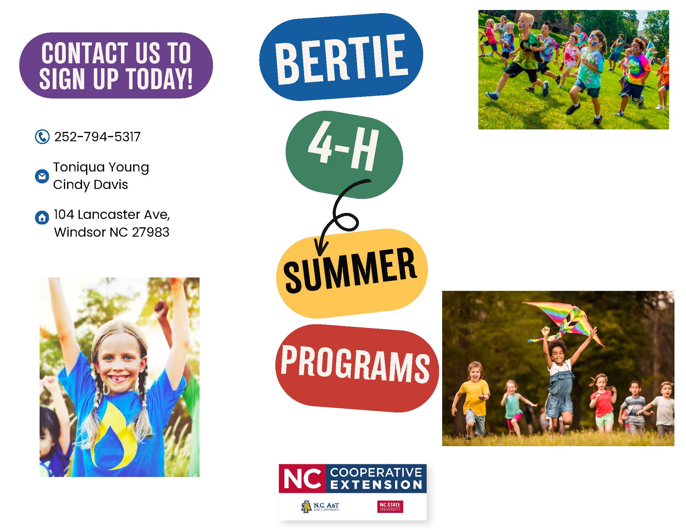 Bertie 4-H Summer Programs