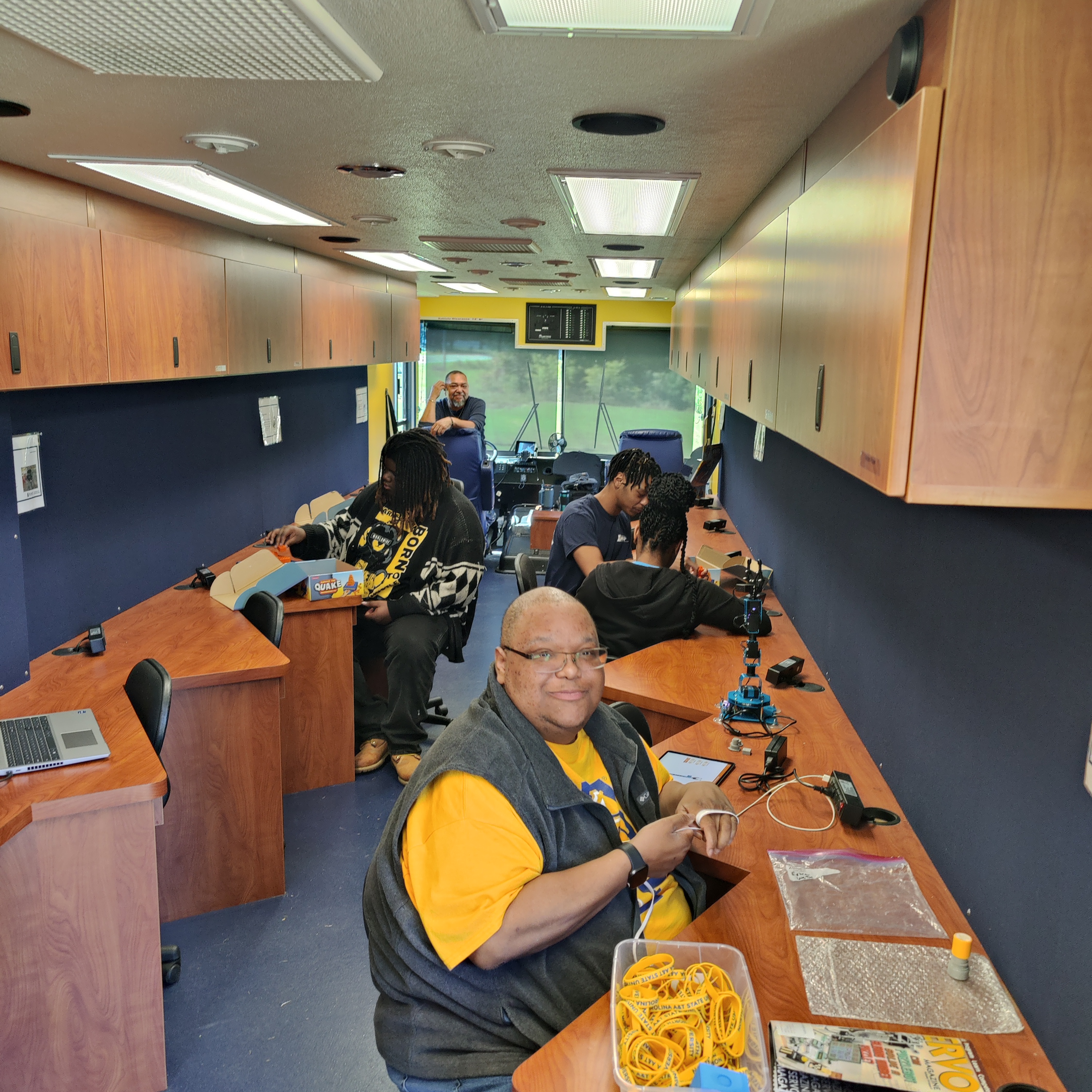 Kids enjoying NCAT Innovation Station STEM activities